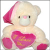 Cream Love Teddy - Height 30cms - codeT01 - Click here to View more details about this Product